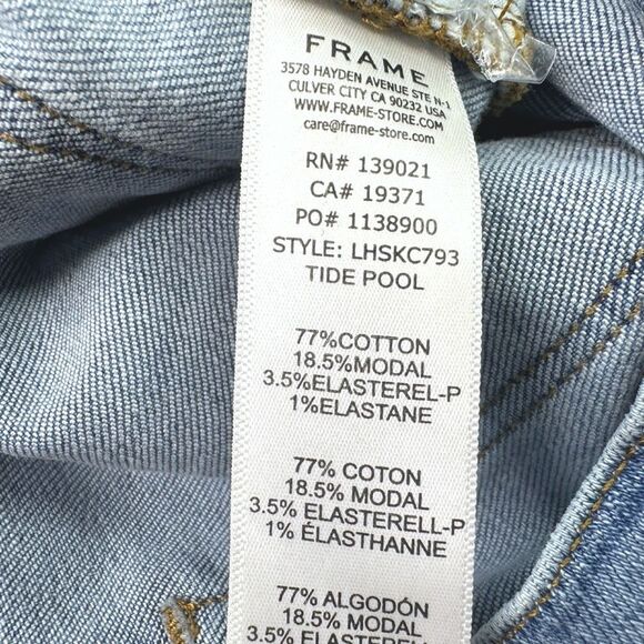 FRAME Le High Skinny Crop Jeans - Size 26 - Tide Pool - $198 Retail - Picture 6 of 6
